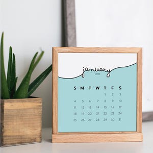 Mini calendário 2026, cartões 4x4, 3x3, 2 x 2 polegadas, mini calendário para impressão em cores pastel, domingo, segunda-feira, cartões de planejador de diário, arquivos JPEG e PDF