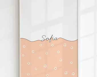 Letrero con nombre personalizado para bebé, regalo personalizado para recién nacido, idea de regalo para baby shower de niña y niño, letrero con nombre, impresión digital, decoración para dormitorio infantil, color crema lima