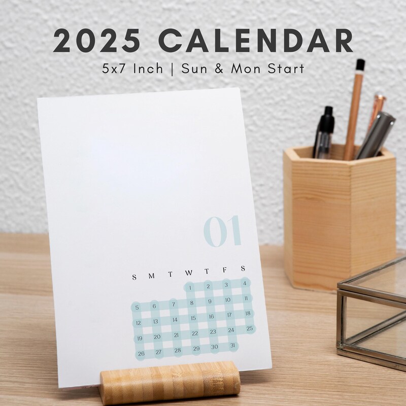 5x7 Monthly Calendars - Etsy