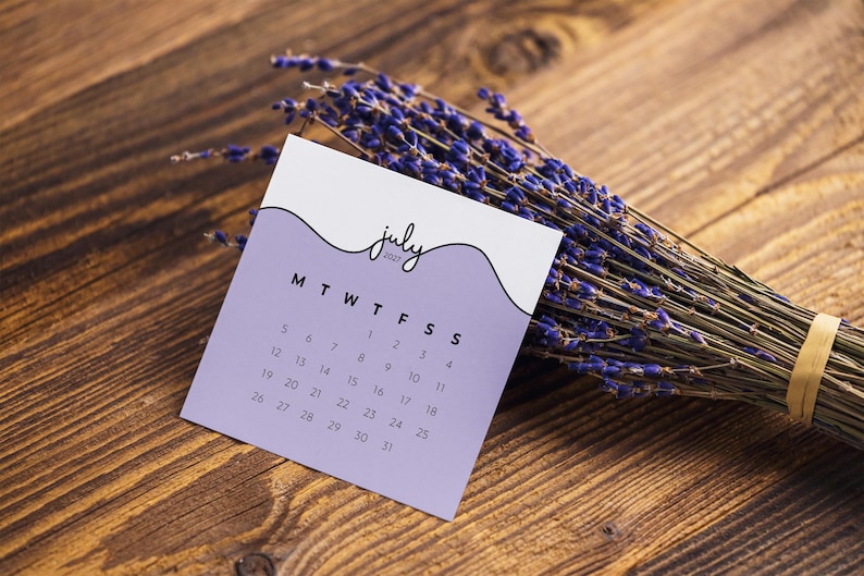 2027 Mini Calendar Cards 4x4 3x3 2x2 Inch Printable Mini Calendar Pastel Colors Sunday Monday Start Journaling Planner Cards Jpeg PDF files