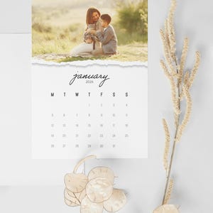 2026 Canva Calendar Editable Photo Calendar Template 2026 5x7 Inch Desk ...