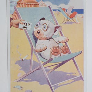 J'ai frappé l'endroit le plus cher ! - BONZO - carte postale vintage originale George Studdy (AM)