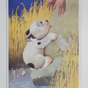 J'aurais aimé vous serrer la main - BONZO - carte postale vintage originale George Studdy (AM)