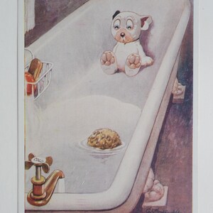 Ressemble à un lavage - BONZO - carte postale vintage originale George Studdy (AM)