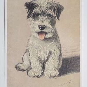 Lucy Dawson « Mac » - « Binkie ! » - carte postale originale de la Saint-Valentin des années 30 (AJ)
