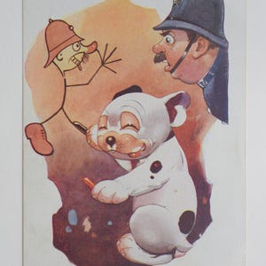 Juste un drôle de PC ! - BONZO - carte postale vintage originale George Studdy (AM)