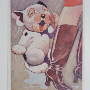 Je ne l'ai pas fait ! - BONZO - carte postale vintage originale George Studdy (AM)
