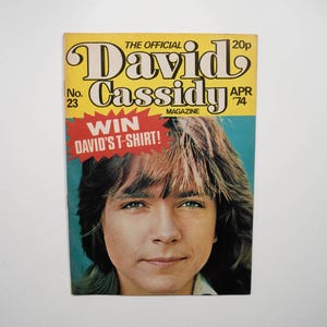 Rare David Cassidy Official UK Magazine - Ideal Gift for Fans! - Issue 23 Apr 1974