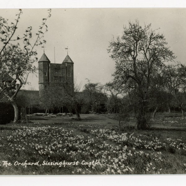 The Orchard - Sissinghurst Castle- Vintage Real Photo Postcard