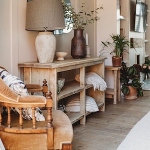 Large Reclaimed Wood Console Table - Rustic Bookcase - Solid Wood Sideboard and hall table - 'The Big Rustic'