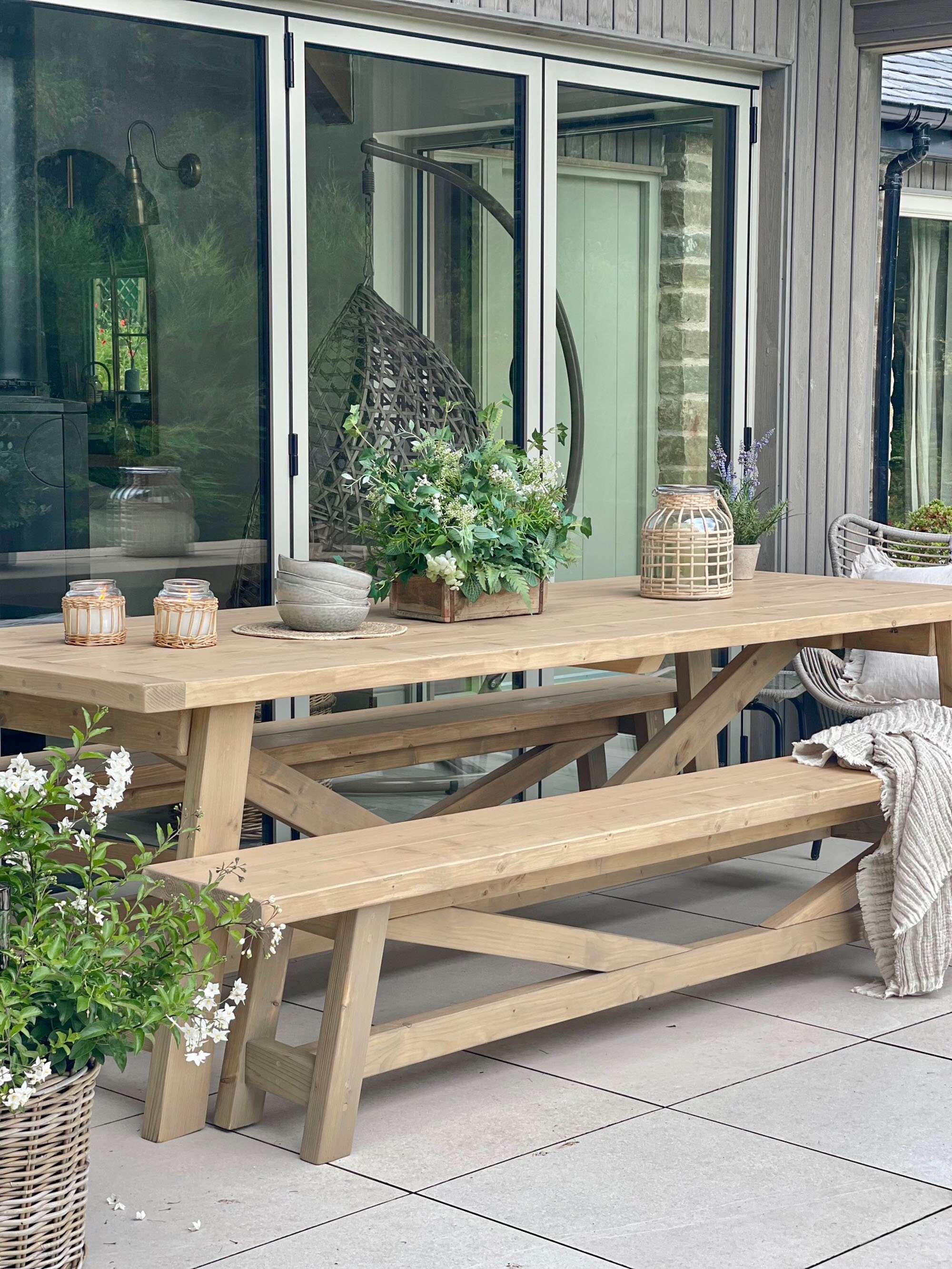 Scandi outdoor dining set deals