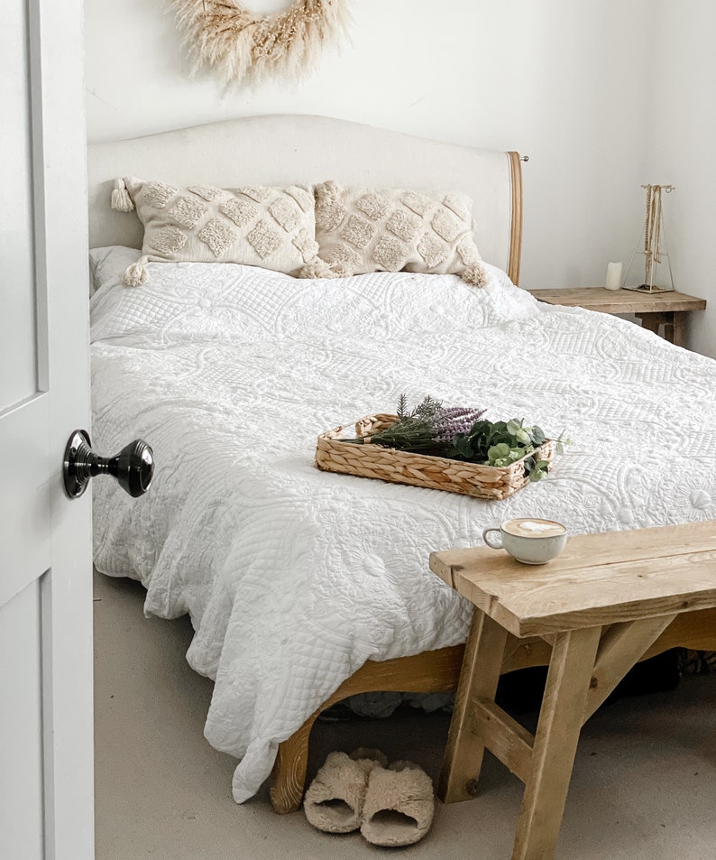 Rustic Wooden Bench Dining Hall Bench Scandinavian Kitchen Etsy UK