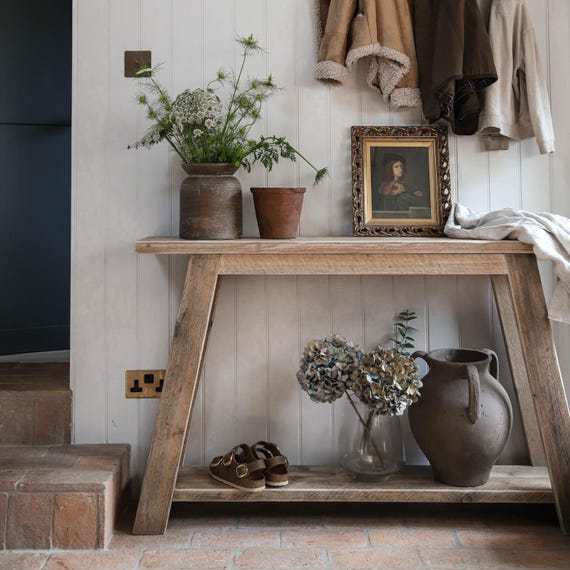 Reclaimed hall table discount