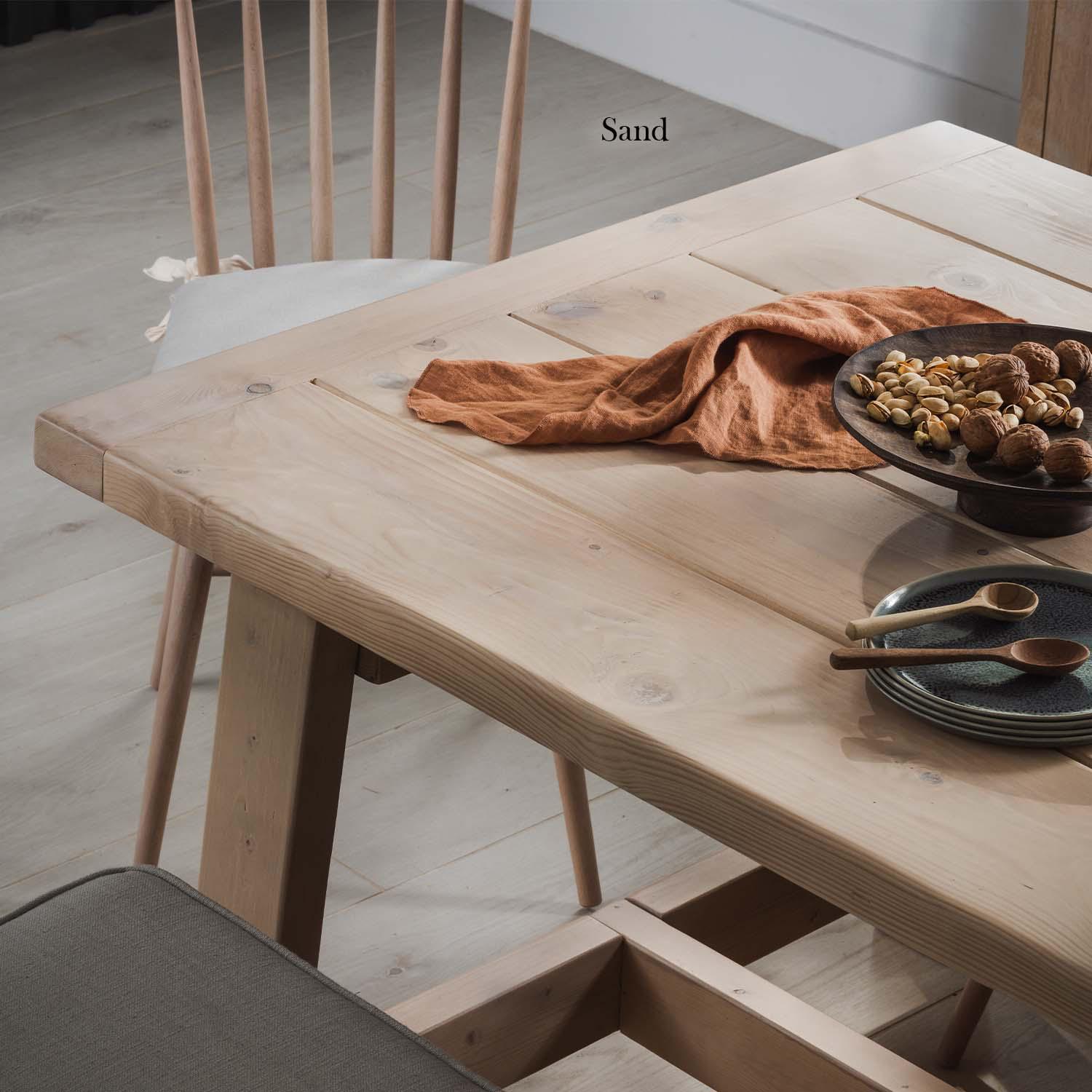 Solid Wood Farmhouse Dining Room Table - the Coast Table in Hazel - Etsy UK