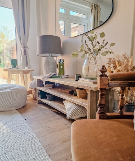 Rustic reclaimed tv online stand