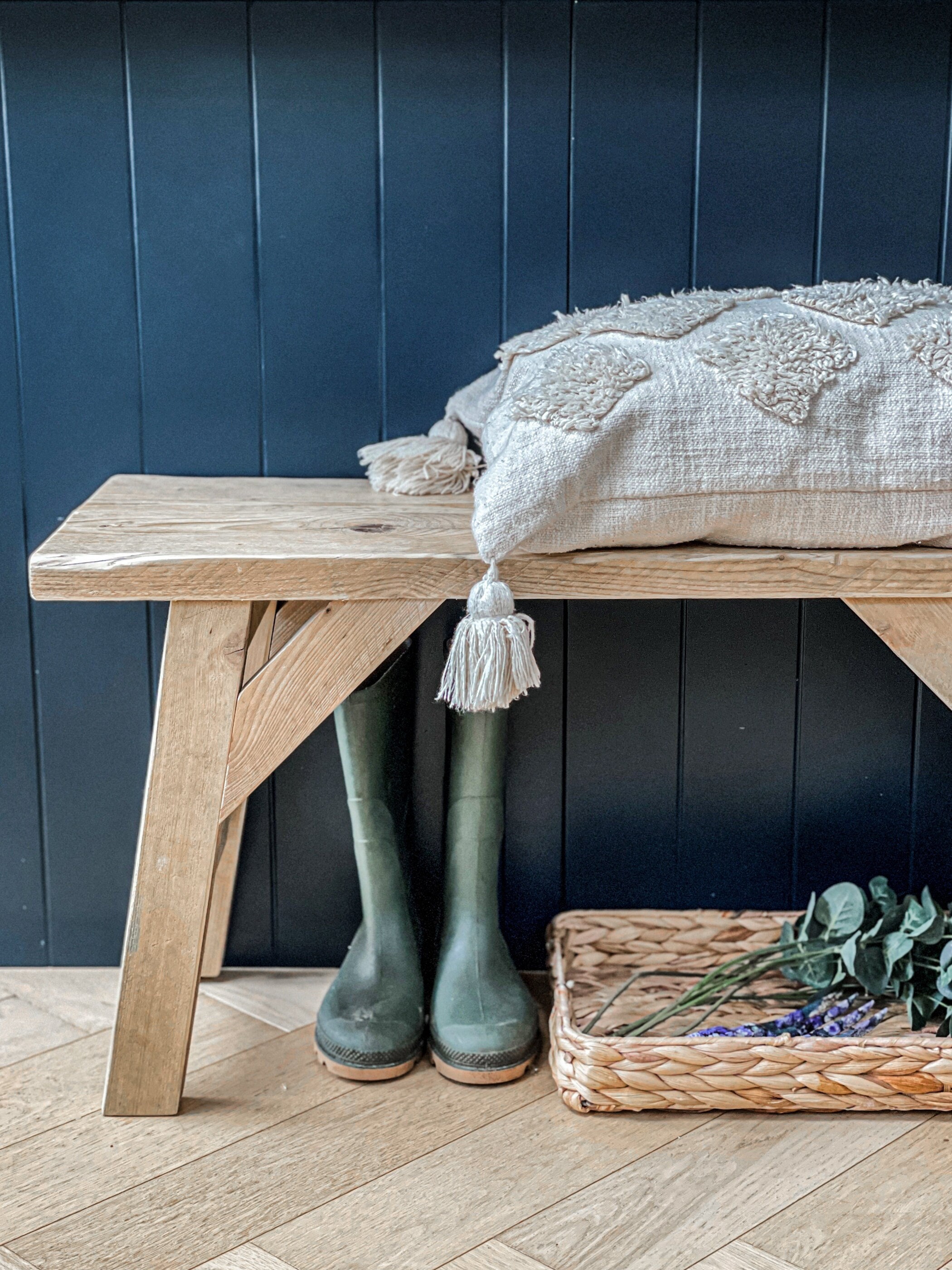 Rustic Wooden Bench Dining Hall Bench Scandinavian Kitchen Etsy UK