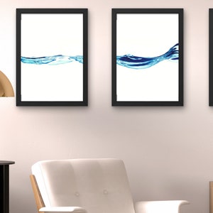 3 impresiones digitales descargables de Water Wave