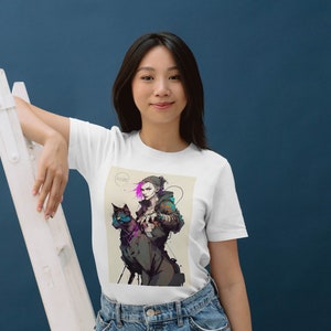 Cyber Steampunk Witch Unisex Softstyle T-Shirt