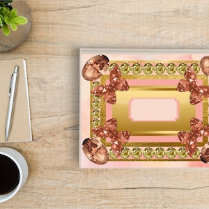 Peach Jewels Planner Cover