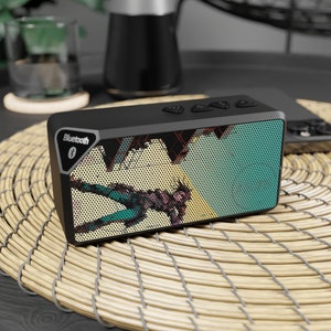 Cyber Steampunk City Girl Jabba Bluetooth Speaker