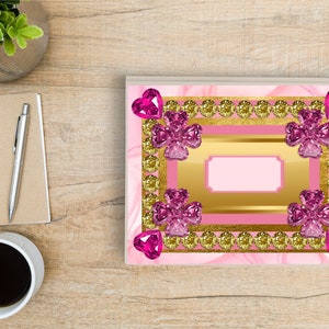 Pink Jewels Planner Cover