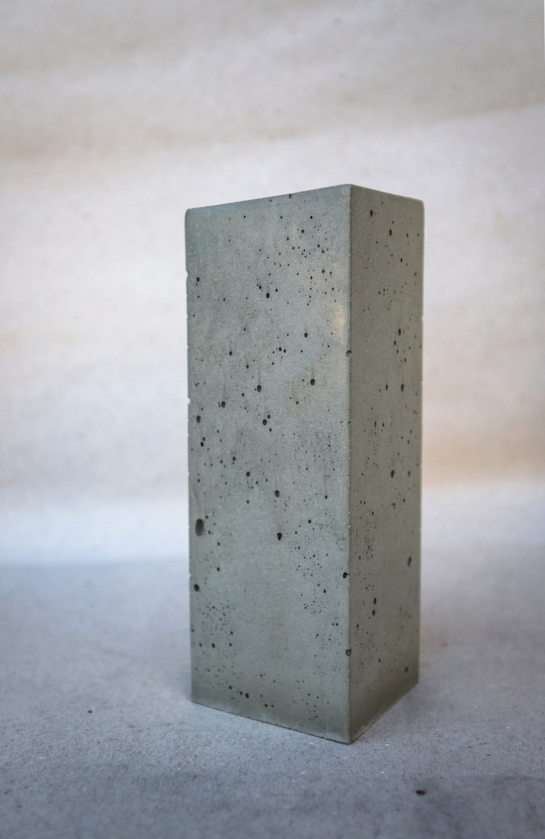 Concrete Utensil Holder, Concrete Utensil Crock, Concrete Kitchen Tool Holder, Geometric Vase, Concrete Utensil Organizer, Concrete Pot