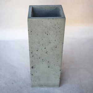 Concrete Utensil Holder, Concrete Utensil Crock, Concrete Kitchen Tool Holder, Geometric Vase, Concrete Utensil Organizer, Concrete Pot