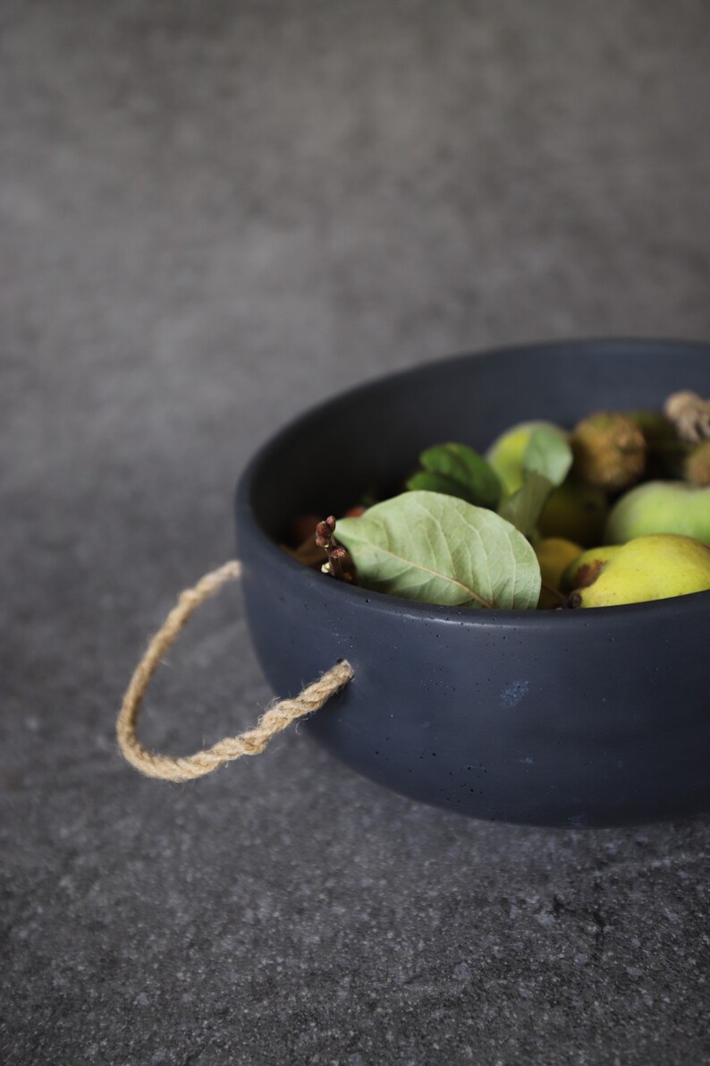 Concrete Bowl, Succulent bowl, Table Bowl, Entryway bowl, Japandi Style, Succulent Bowl Planter, Concrete Pot, Catch All Bowl, Fruit Bowl, image 4