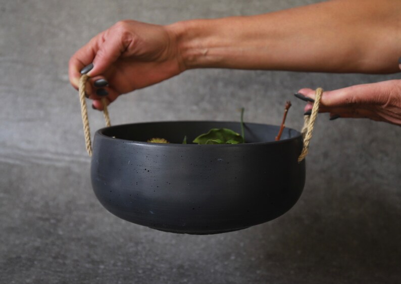 Concrete Bowl, Succulent bowl, Table Bowl, Entryway bowl, Japandi Style, Succulent Bowl Planter, Concrete Pot, Catch All Bowl, Fruit Bowl, image 3