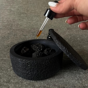 Lava Stone Oil Diffuser- Aromatherapy Gift- Natural Stone Decor- Boho Zen Minimalist Home Fragrance- Handmade Oil Diffuser