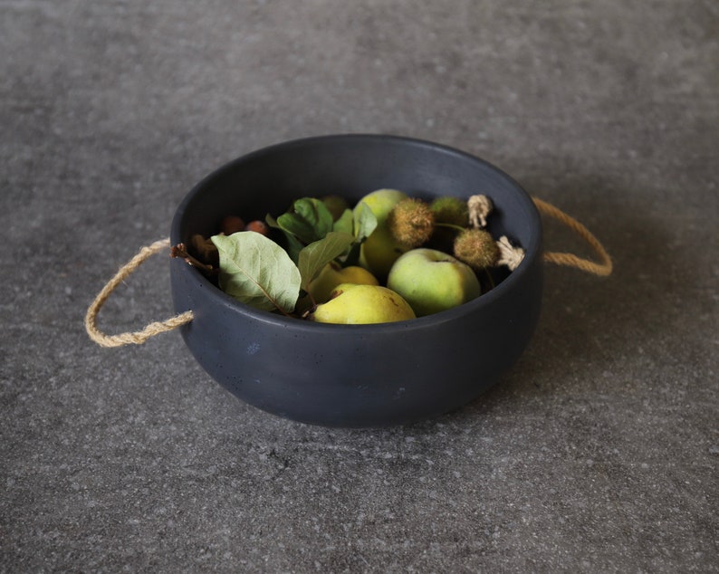 Concrete Bowl, Succulent bowl, Table Bowl, Entryway bowl, Japandi Style, Succulent Bowl Planter, Concrete Pot, Catch All Bowl, Fruit Bowl, image 1