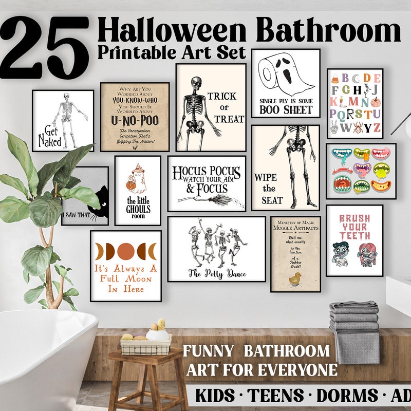 Halloween Bathroom Decor - Etsy
