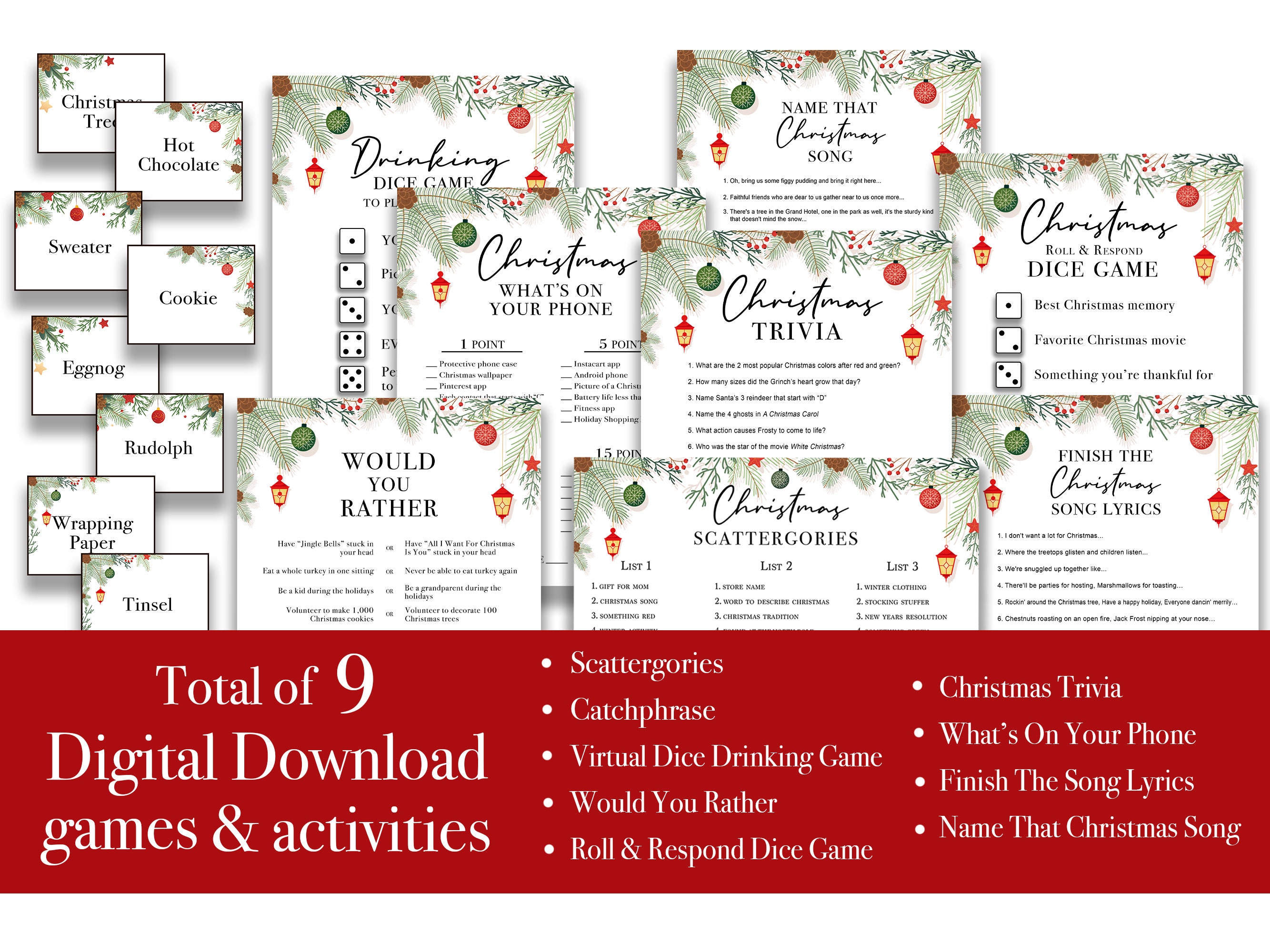 Virtual Christmas Games Pack Ultimate Christmas Zoom Games Virtual