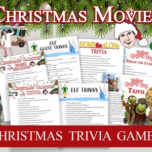 Christmas Movie Trivia Printable Christmas Games, Christmas Vacation ...