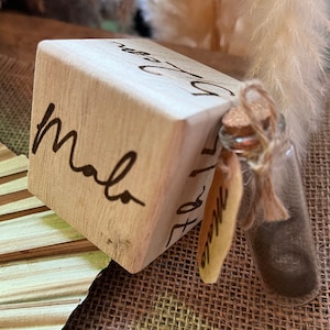 Cube en bois naissance bébé personnalisables - cadeau nouveau née - cube en bois - cadeau naissance - bébé - personnalisable