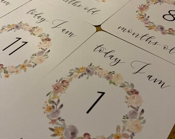 Cartes Etapes Bebe Etsy