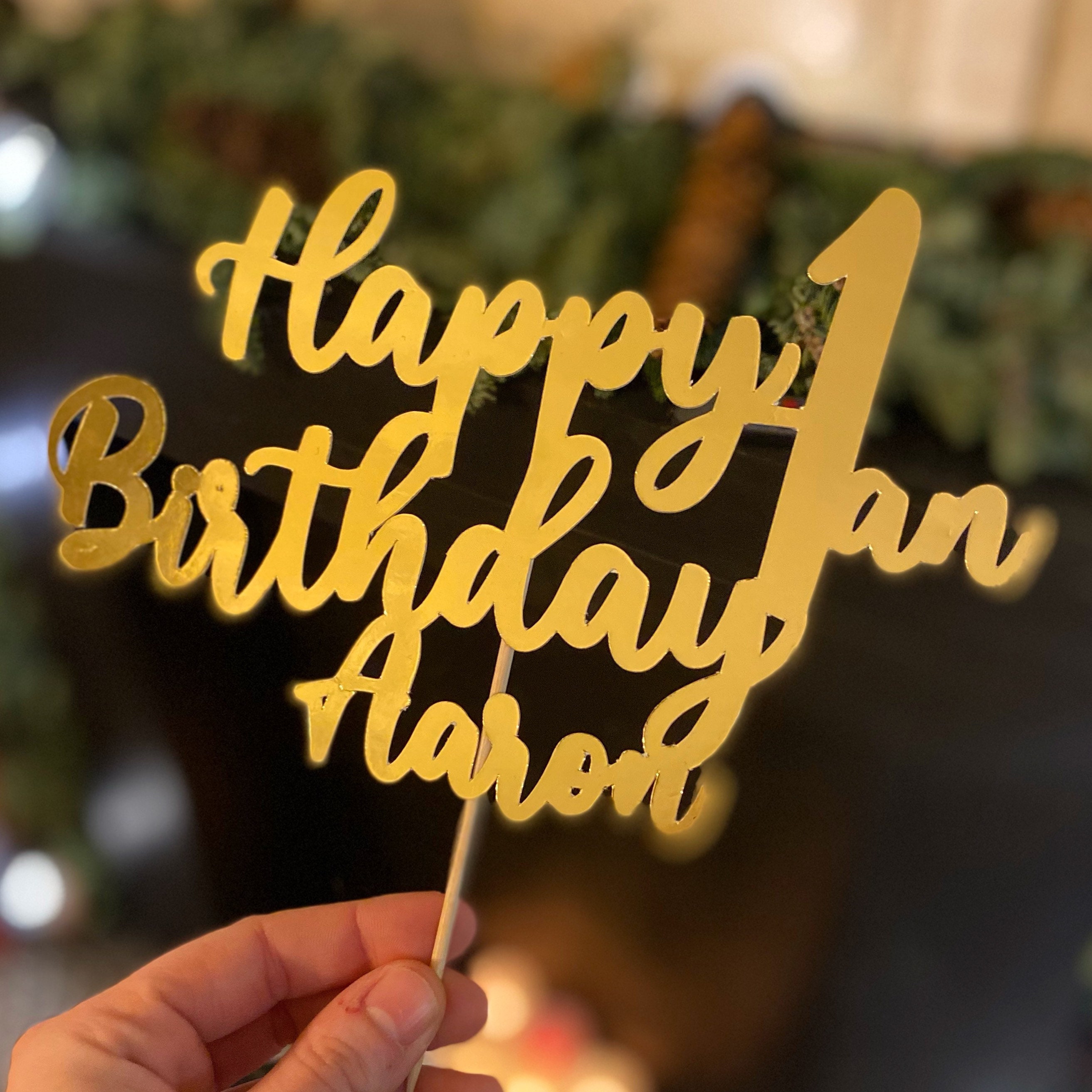 Cake Topper Personnalisé Anniversaire, Mariage, Naissance...