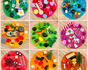 Playdough Jars, Party favor sensory dough jars, Play doh kit