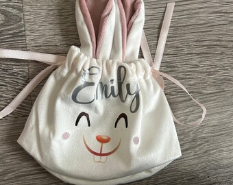 Personalised mini bunny bags perfect for Easter