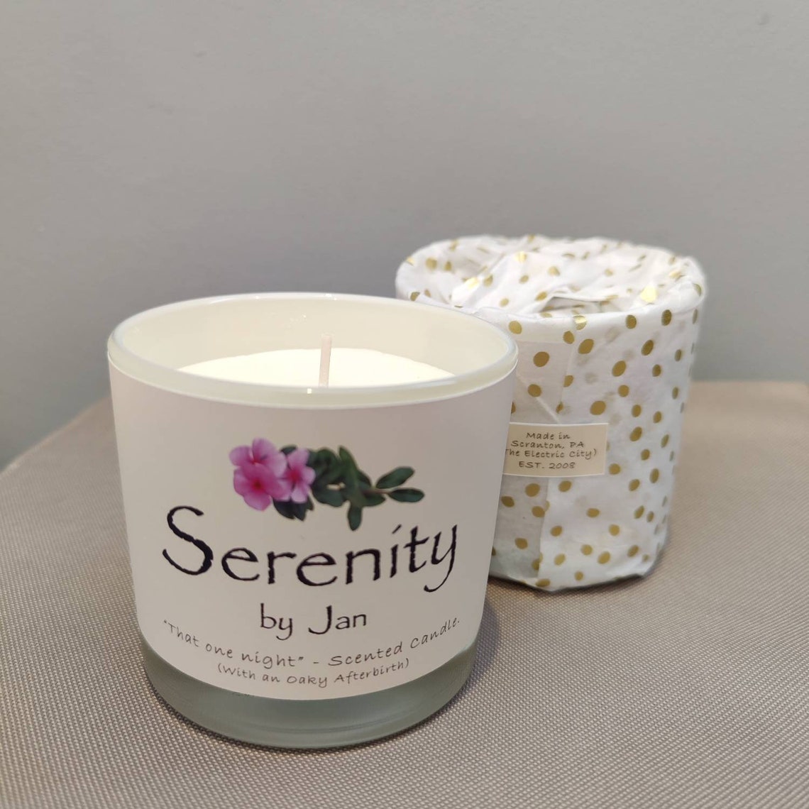 Serenity By Jan // The Office US Scented Candle Etsy