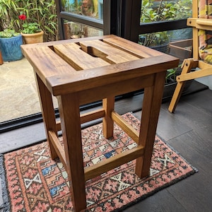 Wooden Stool DIY Woodworking Plans Traditional Style Easy Build Basic Skills Needed. Instant PDF download, full instructions, 2D & 3D plans