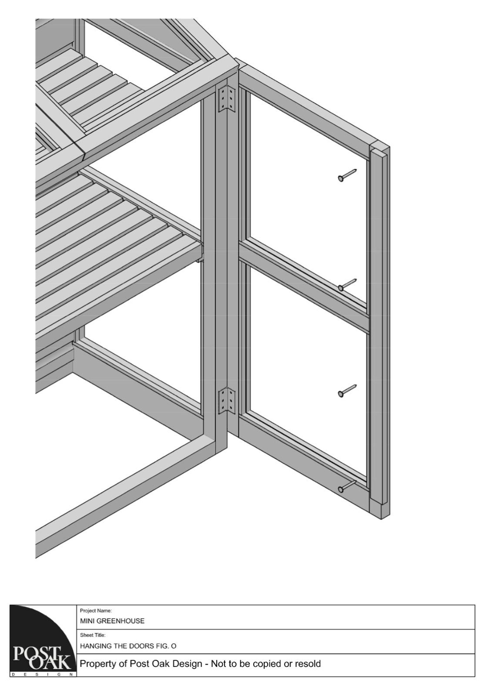 Mini Greenhouse DIY Woodworking PLANS Instant PDF Download, Traditional