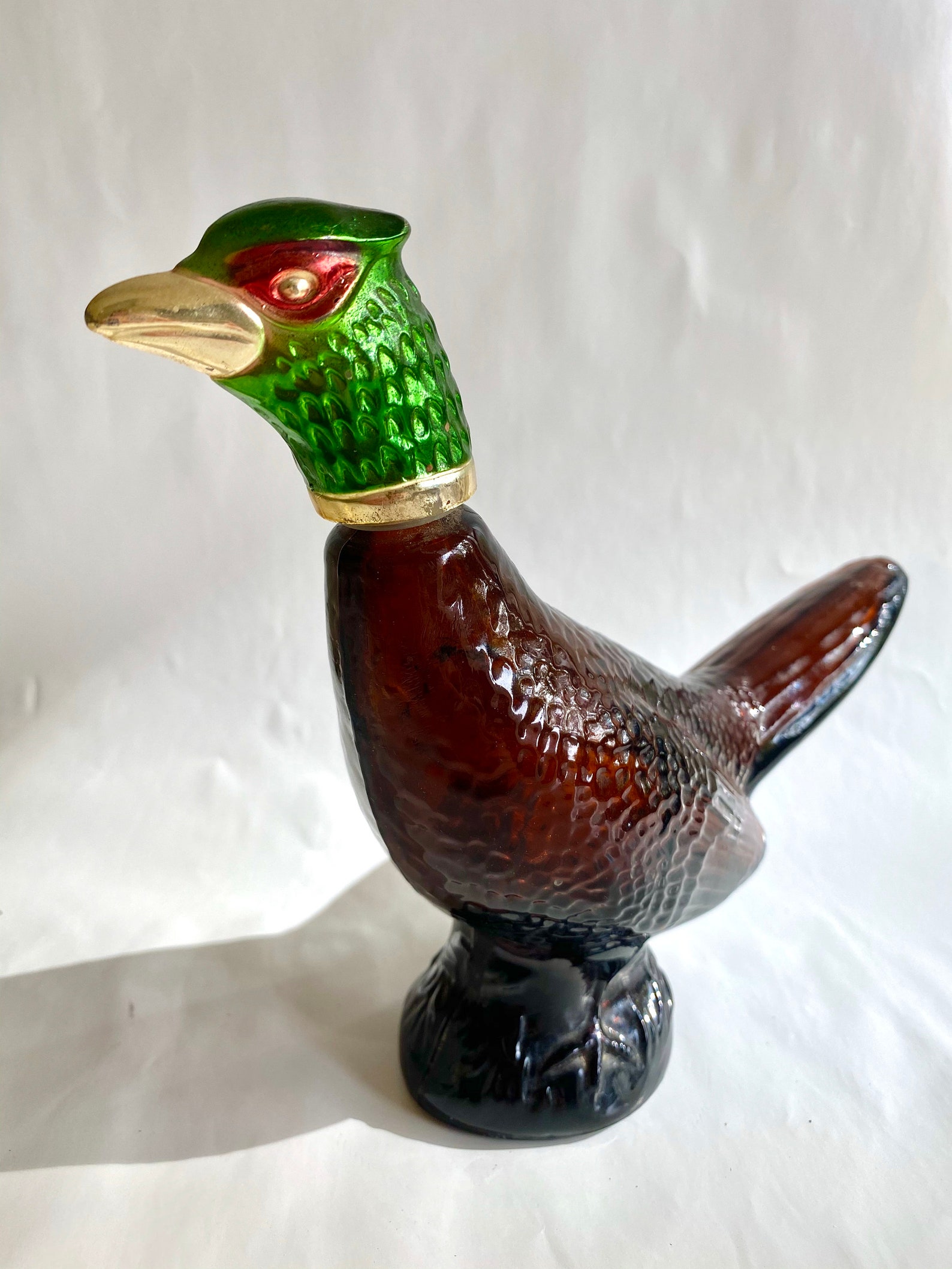 Vintage avon glass bird bottle pheasant decanter Etsy