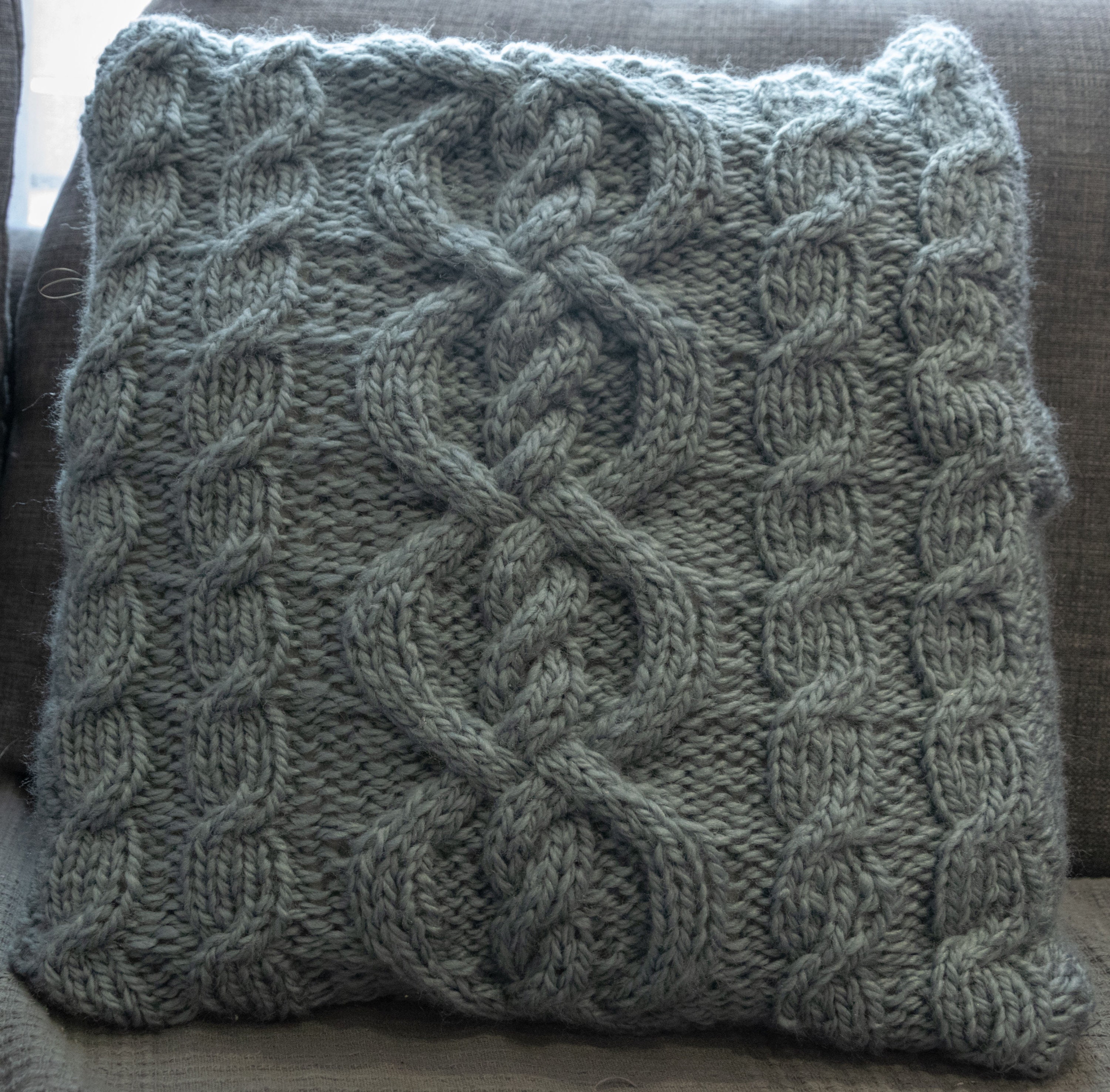 Housse de Coussin en Tricot