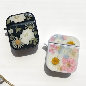 Pressed flowers Airpods 2 3 pro 2 case, Christmas Gift, Gift for her