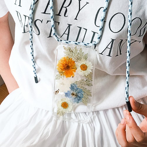 Pastel Flower Print Bead Chain Phone Case for Iphone 11 12 13 Etsy