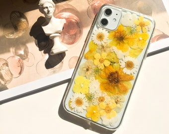 Pressed Flower Phone Case for iPhone Se 7 8 Xr 11 12 13 14
