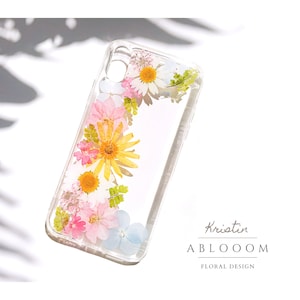 Real pressed flower phone case for iPhone 7 8 X Xs 11 12 13 14 pro max case, Samsung Galaxy s20 s21 S23 fe case, Google Pixel 5 6 7 pro case