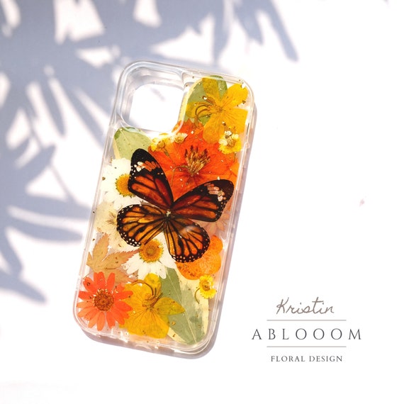 Resin Journal Covers with Dried Flowers, Butterflies & Gold Leaf