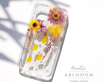 Pressed Flower phone case for iPhone se 7 8 plus x 11 12 13 14 pro max phone case, Samsung Galaxy s20 s21 S22 fe Google Pixel 5 6 7 pro case